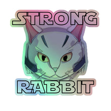 Load image into Gallery viewer, STRONG Rabbit BattleCat Holographic stickers