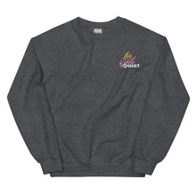 Load image into Gallery viewer, Be Kind or Be Quiet crewneck sweatshirt