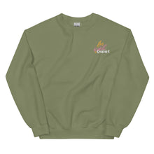 Load image into Gallery viewer, Be Kind or Be Quiet crewneck sweatshirt