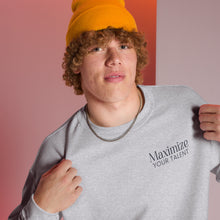 Load image into Gallery viewer, Maximize Your Talent Sport Grey Unisex Sweatshirt