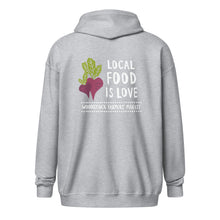 Load image into Gallery viewer, Woodstock Farmers' Market Unisex zip hoodie