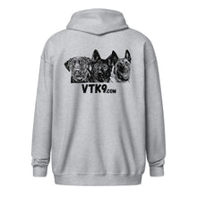 Load image into Gallery viewer, VTK9 unisex heavy blend zip hoodie