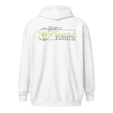 Load image into Gallery viewer, Simply Beeutiful Events Unisex heavy blend zip hoodie
