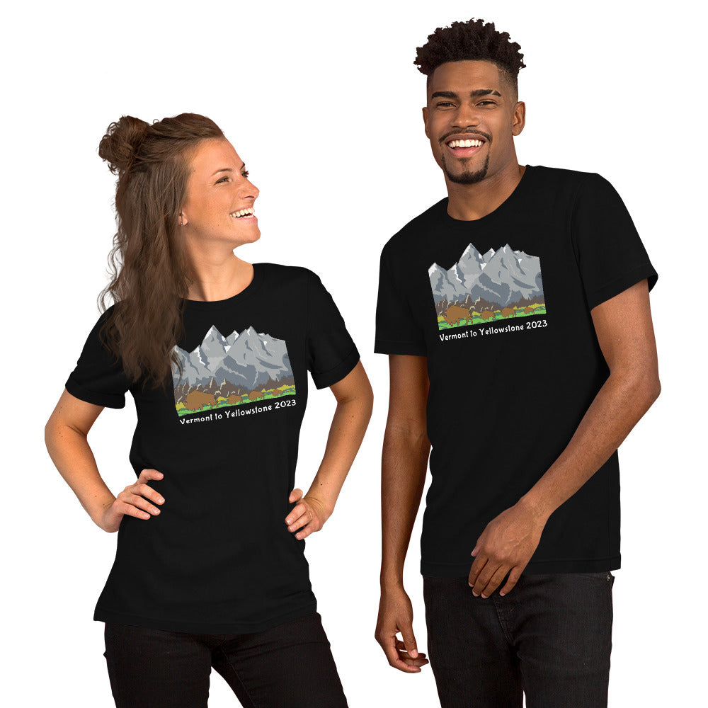 Bethel Middle School Vermont to Yellowstone Unisex t-shirt