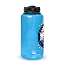 Load image into Gallery viewer, Upper Valley 24 Hour Play Festival Wide mouth plastic water bottle
