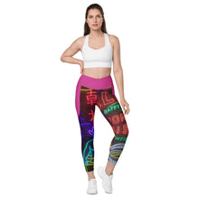 Load image into Gallery viewer, DTLA neon leggings with pockets