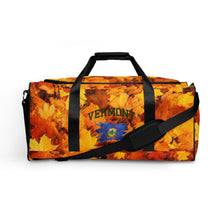 Load image into Gallery viewer, Vermont Foliage Duffle Bag with State Flag