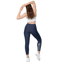 Load image into Gallery viewer, Hartford Soccer Leggings with pockets - Blue