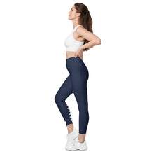 Load image into Gallery viewer, Hartford Soccer Leggings with pockets - Blue