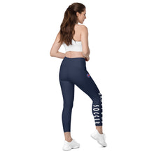 Load image into Gallery viewer, Hartford Soccer Leggings with pockets - Blue