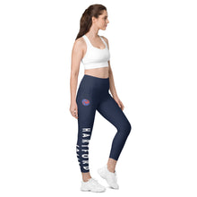 Load image into Gallery viewer, Hartford Soccer Leggings with pockets - Blue