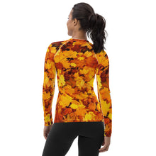 Load image into Gallery viewer, Vermont Autumn Women's Rash Guard Long Sleeve