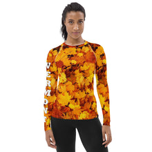 Load image into Gallery viewer, Vermont Autumn Women's Rash Guard Long Sleeve
