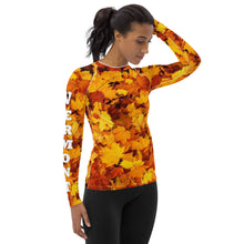 Load image into Gallery viewer, Vermont Autumn Women's Rash Guard Long Sleeve
