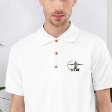 Load image into Gallery viewer, Nexus white embroidered Polo Shirt