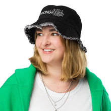 Load image into Gallery viewer, Strong Rabbit Designs Distressed denim bucket hat