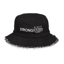 Load image into Gallery viewer, Strong Rabbit Designs Distressed denim bucket hat