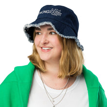 Load image into Gallery viewer, Strong Rabbit Designs Distressed denim bucket hat