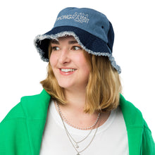 Load image into Gallery viewer, Strong Rabbit Designs Distressed denim bucket hat