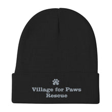 Load image into Gallery viewer, Village for Paws Embroidered Beanie