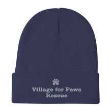 Load image into Gallery viewer, Village for Paws Embroidered Beanie
