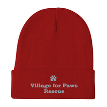 Load image into Gallery viewer, Village for Paws Embroidered Beanie