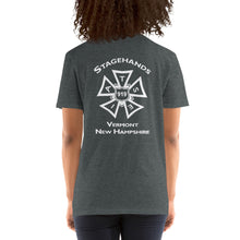 Load image into Gallery viewer, IATSE 919 Short-Sleeve Unisex T-Shirt with Back Print
