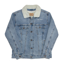 Load image into Gallery viewer, Dream Live Enjoy Personalized Unisex Denim Sherpa Jacket