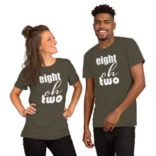 Load image into Gallery viewer, 802 (eight oh two) Vermont Area Code Short-Sleeve Unisex Tee
