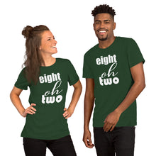 Load image into Gallery viewer, 802 (eight oh two) Vermont Area Code Short-Sleeve Unisex Tee