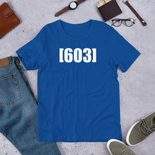 Load image into Gallery viewer, 603 New Hampshire Short-Sleeve Unisex Tee