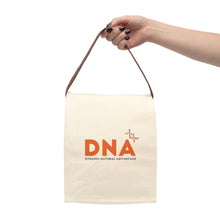 Load image into Gallery viewer, DNA Wellness canvas lunch bag with strap
