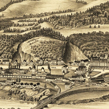 Load image into Gallery viewer, Vintage Map of West Lebanon, New Hampshire 1889
