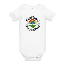 Load image into Gallery viewer, Rainbow Playschool short sleeve onesie
