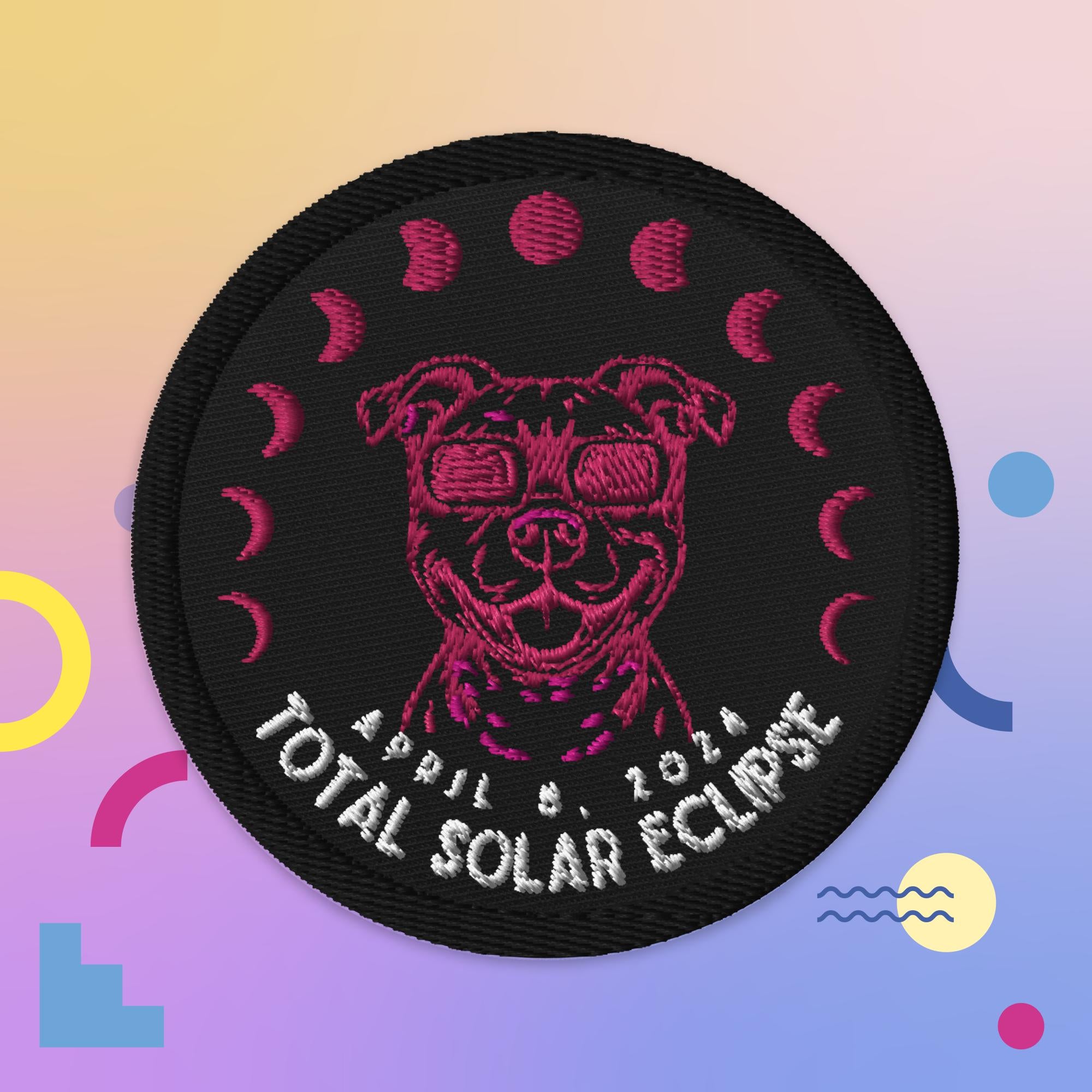 Solar Eclipse Pretty Puppy Patch – Strong Rabbit Designs
