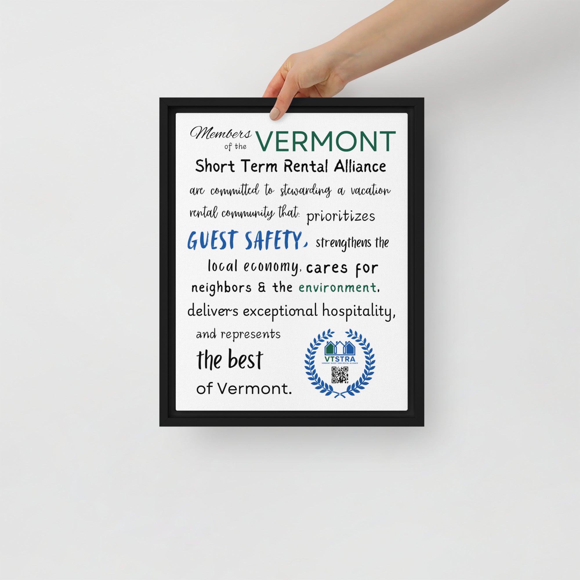 VTSTRA commitment on canvas – Strong Rabbit Designs