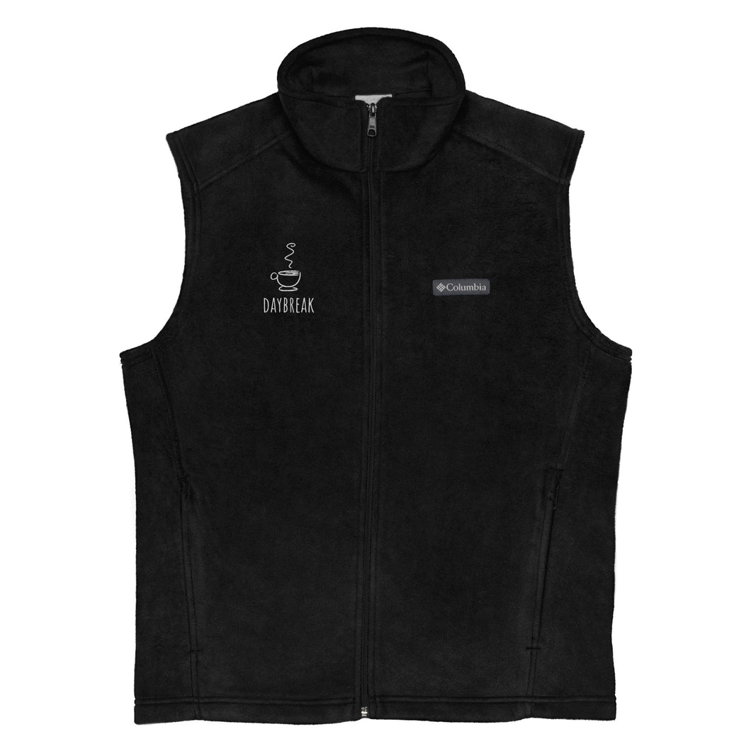 Daybreak Men’s Columbia fleece vest (embroidered right chest)