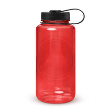 Load image into Gallery viewer, Upper Valley 24 Hour Play Festival Wide mouth plastic water bottle
