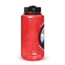 Load image into Gallery viewer, Upper Valley 24 Hour Play Festival Wide mouth plastic water bottle
