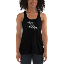 Load image into Gallery viewer, &quot;Love Is Our Might&quot; flowy racerback tank
