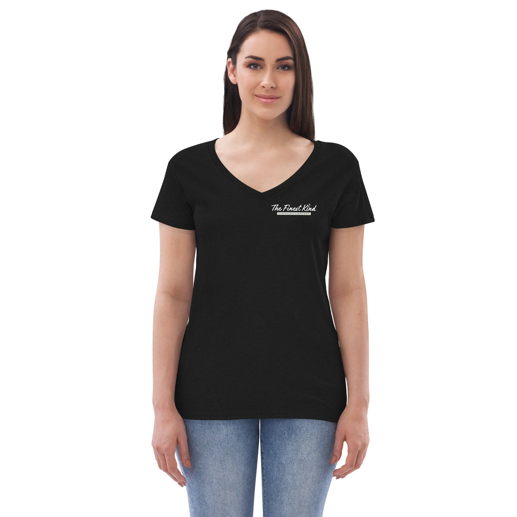 Finest Kind Short Sleeve Women’s recycled v-neck t-shirt