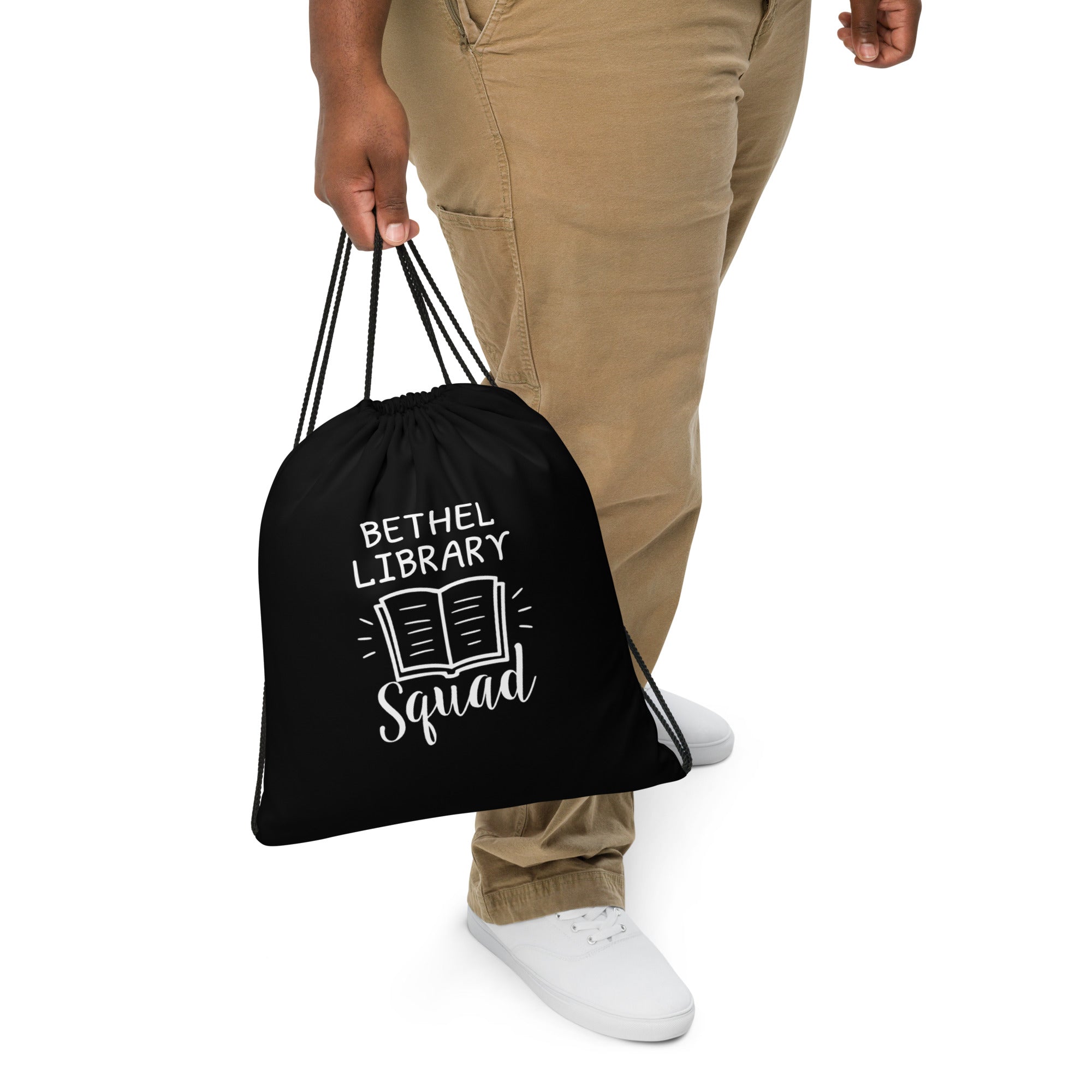 Bethel Library Team Drawstring bag