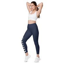 Load image into Gallery viewer, Hartford Soccer Leggings with pockets - Blue
