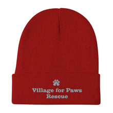 Load image into Gallery viewer, Village for Paws Embroidered Beanie
