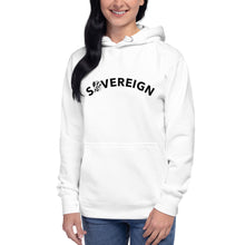 Load image into Gallery viewer, &quot;Sovereign&quot; unisex hoodie (white)
