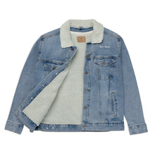Load image into Gallery viewer, Dream Live Enjoy Personalized Unisex Denim Sherpa Jacket
